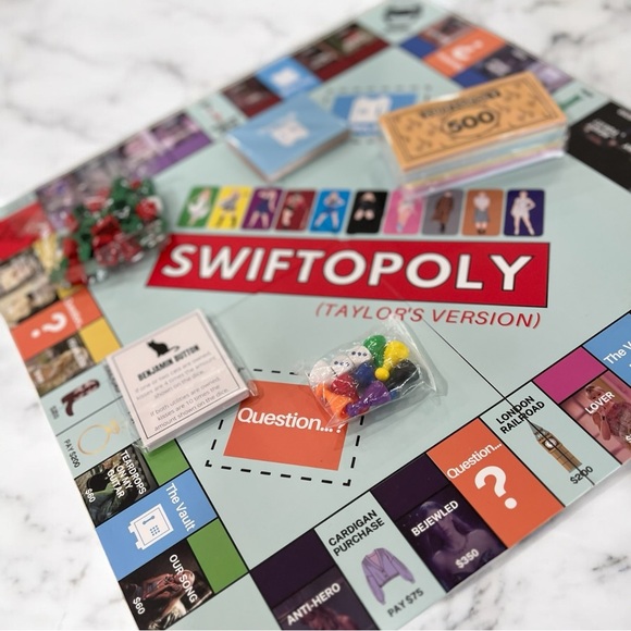 SWIFTOPOLY Swiftie Monopoly Board Game Taylor Swift inspired Eras Tour Family - Picture 7 of 10